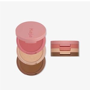 Kaja Play Bento Blendable Sculpting Trio 02 Cloud Latte Blush Bronzer Highlight